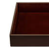 Dacasso Chocolate Brown Leather Conference Room Organizer Tray AG-3440